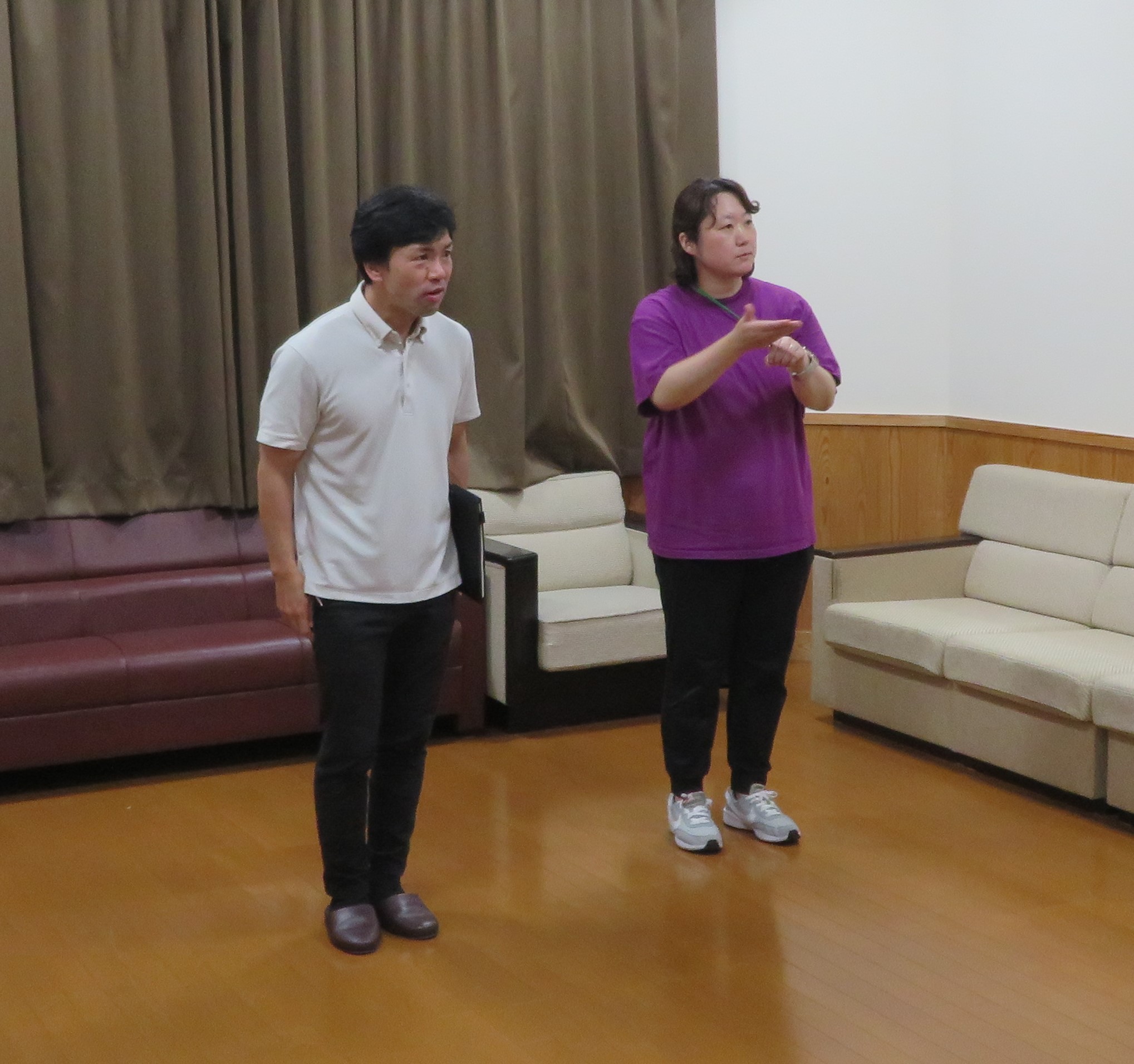 訓練終了後、警察方から講評をいただきました